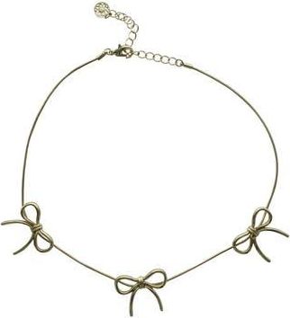 Olivia Welles My Bow Collar Necklace in Gold at Nordstrom Rack