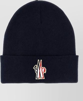 Moncler wool ribbed beanie