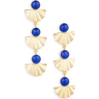 Panacea Lapis Lazuli Linear Drop Earrings in Navy at Nordstrom Rack