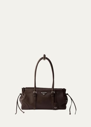 Prada Karin Medium Antiqued Leather Tote Bag