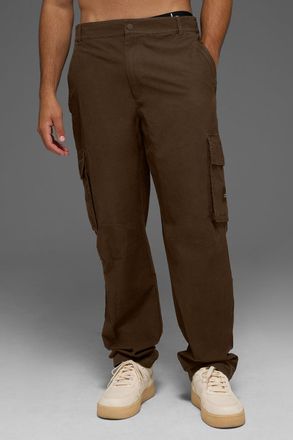 Alo | Cargo Ripstop Trouser in Espresso Brown, Size: 38R
