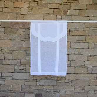 Maison d'été Estor de lino blanco 60 X 120 cm