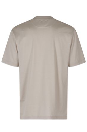 Eleventy MM Trimmed Crewneck Cotton T-Shirt