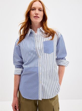 Lauren Ralph Lauren Womens Block stripes poplin shirt