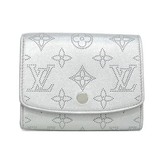 Louis Vuitton Silver Leather Coin Purse/Coin Case (Pre-Owned)