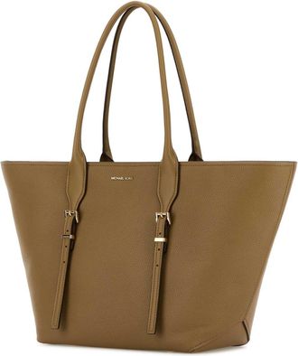 Michael Kors Womens Cappuccino Leather Moore Shopping Bag Husk Borse A Mano