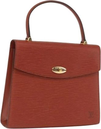 Louis Vuitton Pre-owned Vintage Leren Handtas - Dames - Vintage Handtas - Bruin - ONE Size - Leer - Vintage