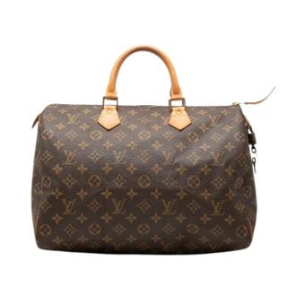 Louis Vuitton Pre-owned Speedy 35 - Dames - Pre-owned - Bruin - Maat: ONE Size Leer