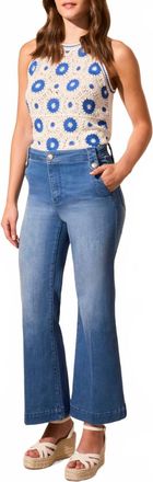 Tribal Brooke Palazzo Marine Jeans In Calypso Blue