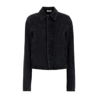 Rier Denim Jackets, female, Black, Size: XL Dnm26 Denim Jacket