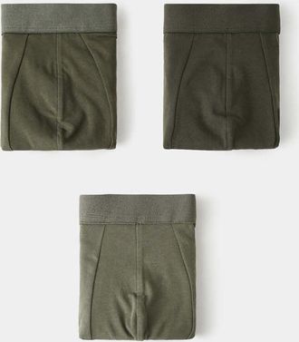 Mango Pack 3 boxer combinati kaki - Uomo - S - MANGO MAN