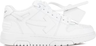 Off-white Out Of Office Leather Sneakers - Dames - Sneakers - Wit - 36 EU - Leer - Schoenen