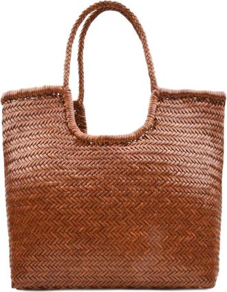 Dragon Diffusion NS Diagonal Triple Jump Arched 4mm Bag - Dames - Shoppers - Bruin - ONE Size - Tassen