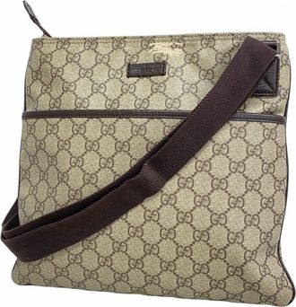 Gucci Brown Pvc Shoulder Bag (Pre-Owned)