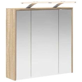 vidaXL Armario Con Espejo De Ba&ntilde;o Roble Sonoma 63,5 X 16 X 62,5 Cm Vidaxl