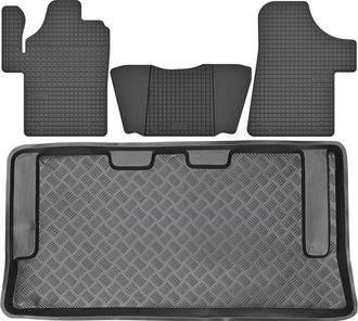 OEM Juego De Alfombrillas De Goma Para Coche Y Alfombrilla Para Maletero Para Mercedes Viano W639 Van (2011-2014)