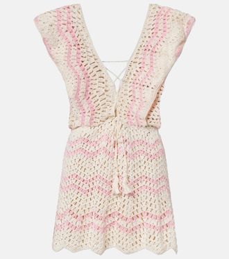 Anna Kosturova Melissa crochet cotton minidress
