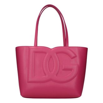 Dolce & Gabbana Tote Bags, female, Pink, Size: ONE SIZE Leather Handbag