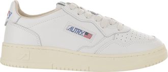 Autry White Medalist Low Leather Sneakers