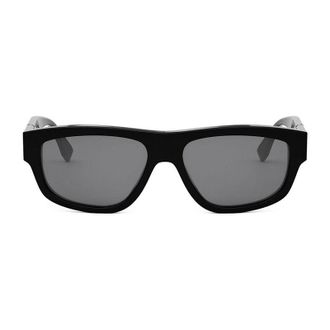 Fendi Geometric Full Rim Sunglasses - Black