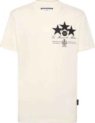 Philipp Plein T-Shirt Ronde Hals Ss Stars