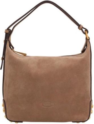 Tod's GMT Sacca Mini - Dames - Handtassen - Bruin - ONE Size - Su&egrave;de - Tassen