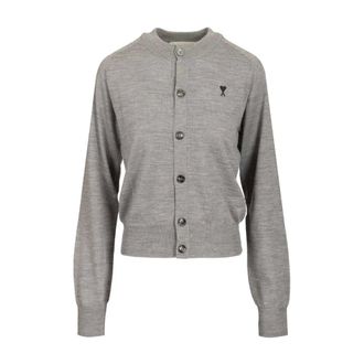 Ami Dames, Truien, Grijs, Maat: M Wol