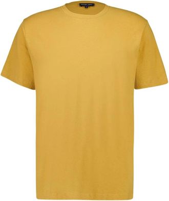 Frescobol Carioca Dinis T-Shirt - Heren - T-shirts - Geel - L - Katoen - Tops