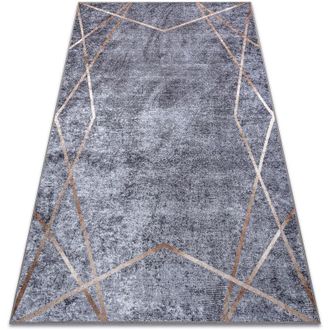 RugsX Rugsx - Alfombra Lavable Miro 51233.809 Geom&eacute;trico Antideslizante - Gris Grey 140x190 Cm
