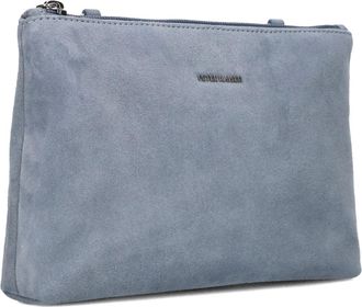 Peter Kaiser Tassen, Dames, Blauw, ONE Size, Su&egrave;de, Blauwe Su&egrave;de Clutch voor Stijlvolle Dagen