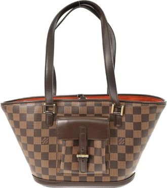 Louis Vuitton Pre-owned Tote Bags, female, Brown, Size: ONE SIZE Pre-owned Damier Ebene Tote Bag