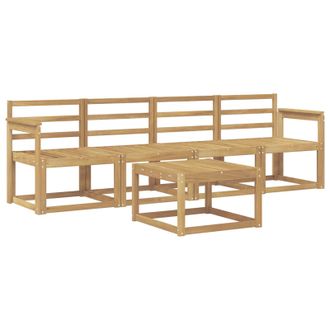 vidaXL Conjunto De Sof&aacute;s De Exterior 5 Pcs Blanco 59 X 59 X 37 Cm Vidaxl
