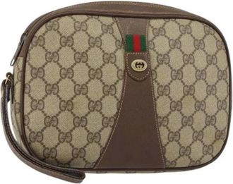 Gucci Pre-owned Clutches, female, Beige, Size: ONE SIZE Pre-owned Plastic Clutch