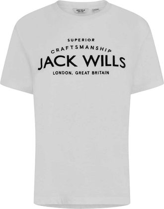 Jack Wills Dames/Dames Forstal boyfriend T-shirt (Wit)
