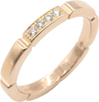 Cartier Gold Clear Pink Gold (18K) Band Ring (Pre-Owned)