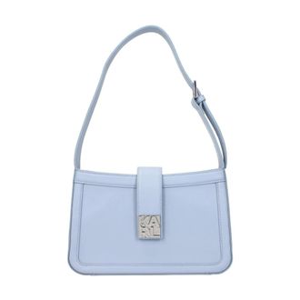 Karl Lagerfeld Bolso de Hombro con Logo Monogram - Bags - Mujer - Azul - ONE SIZE
