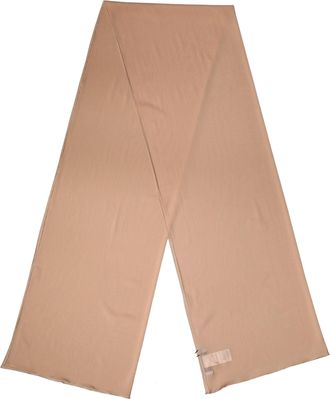 Dolce & Gabbana Beige Silk Neck Wrap Shawl Women Stole 200cm x 64cm Womens Scarf