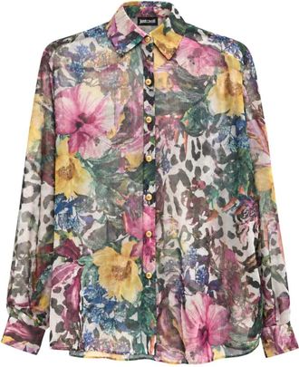 Just Cavalli Camicia - Dames - Overhemden - Veelkleurig - S - Overhemden