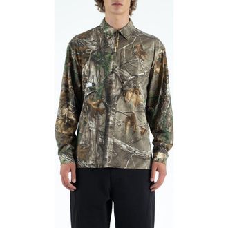 Students Greger Reatree Camo Cotton Quarter Zip Polo at Nordstrom Rack, Size Medium