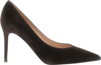 Gianvito Rossi Brown Slip-on Pumps