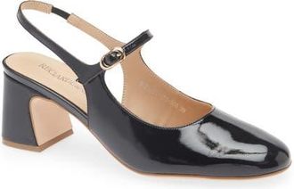 Regarde le ciel Edda Slingback Mary Jane Pump in Twinkle Black at Nordstrom, Size 8.5Us