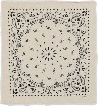 Kujten Scarf Cashmere Hachiko Grand Bandana Imprime