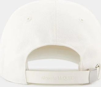 Alexander McQueen Alexander McQueen Caps & Mützen - Varsity Skull Lo Cap - Coton - White - Gr. M - in Weiß - für Damen