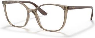 Vogue Eyewear 52mm Rectangle optical glasses in Brown at Nordstrom