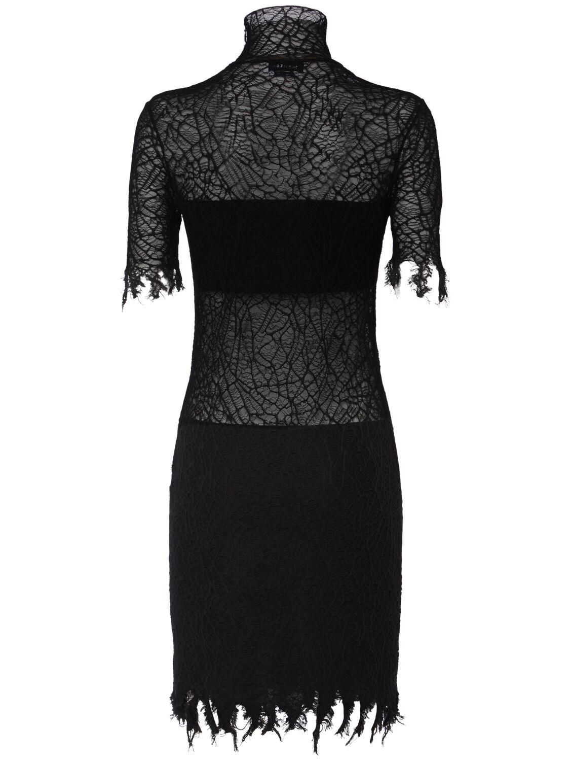 ワンピース alexander mcqueen Black wool blend dress (758585Q1A6W 1000) Alexander McQueen peak-lapel Wool Dress | Black | FARFETCH