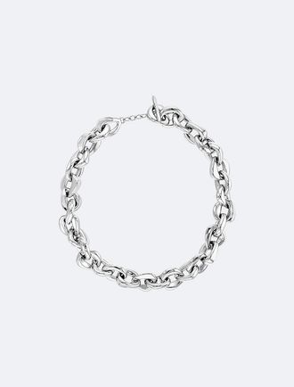 Calvin Klein Womens Bold Chain Link Necklace - Black