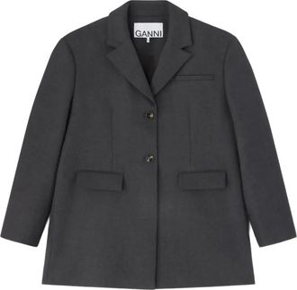 Ganni Blazer con bottoni - Grigio