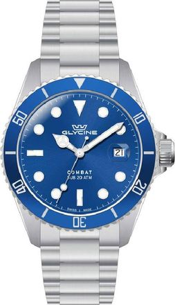 Glycine Combat Quartz Blue Dial Mens Watch GL1062