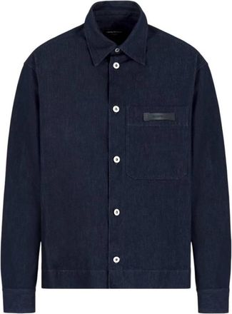 Emporio Armani Icon Capsule Cotton Denim Blouson, Brand Size 48 (US Size 38)
