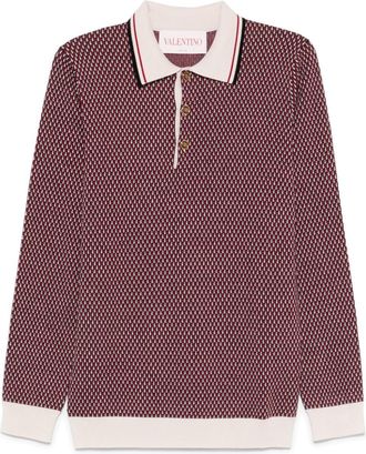 Valentino Garavani Knitted Polo Shirt - Mens - Virgin Wool
